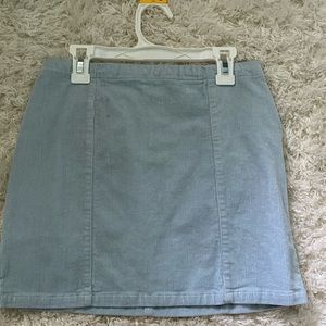 Baby Blue Corduroy Skirt